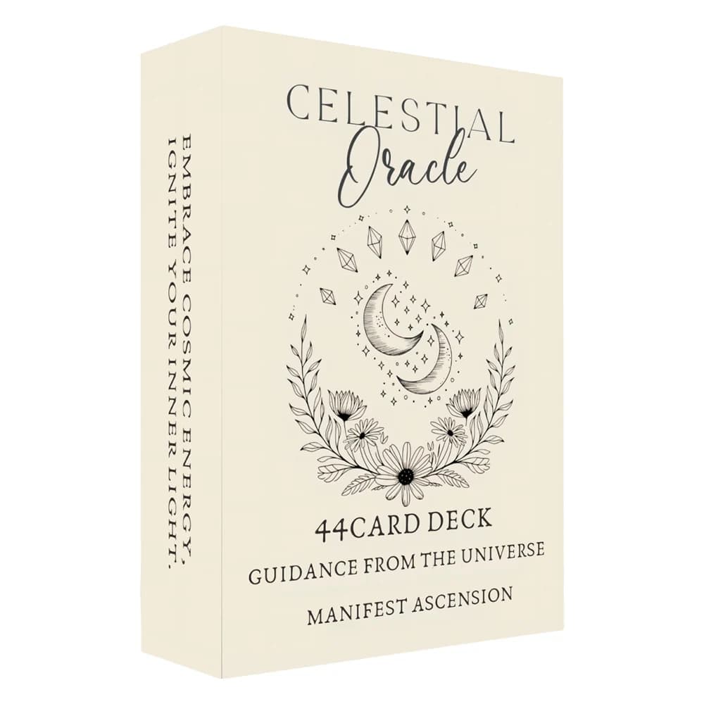Mazzo di 44 carte, carte dell'oracolo celeste 13x8, guida cosmica per la massima crescita personale, gioco di carte per l'ispirazione