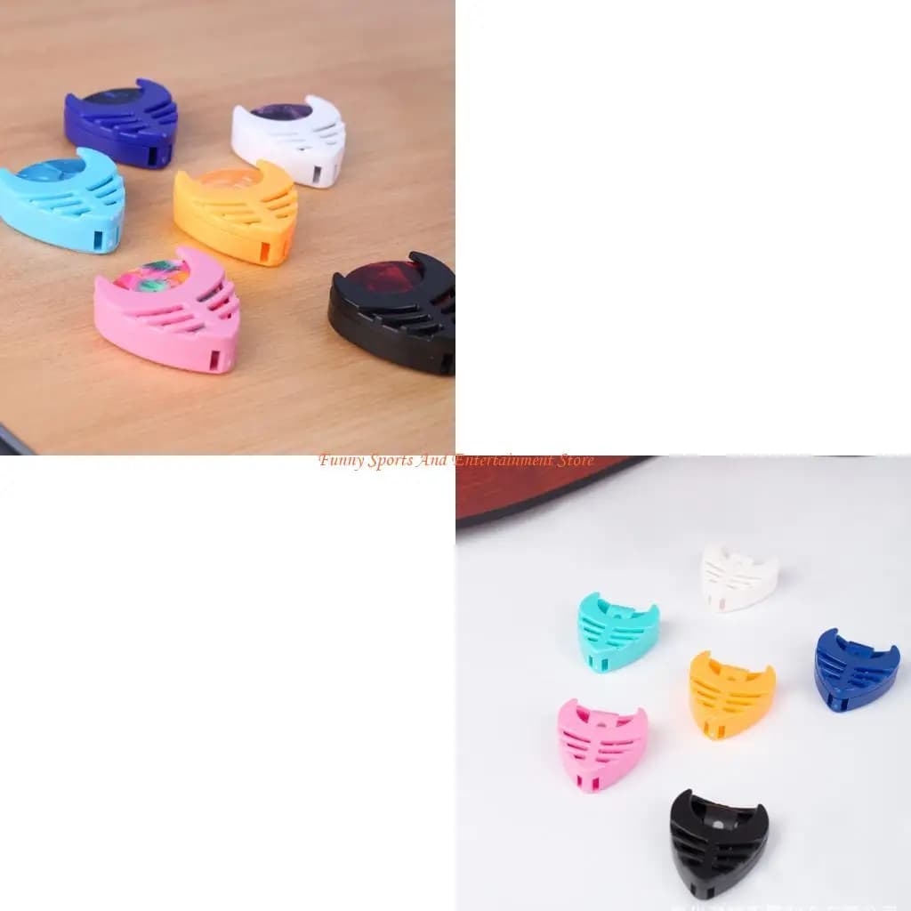 C4DE 6 pezzi porta plettri per chitarra custodia per plettri in plastica adesiva comodo posizionamento dei plettri accessori per