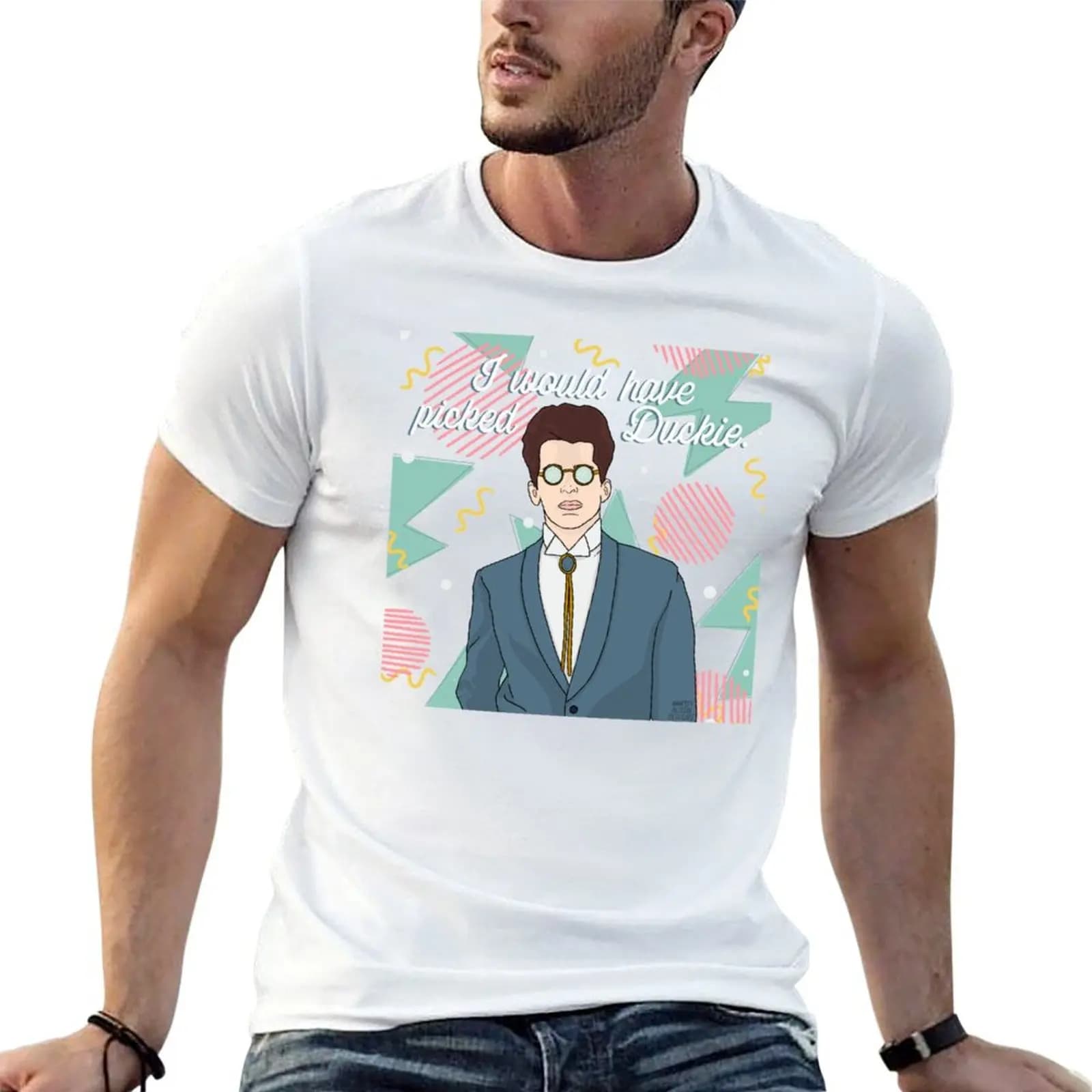 Duckie Love - Pretty In Pink - Pop Culture T-Shirt man t shirts cotton t shirts for man cotton funny T-Shirt