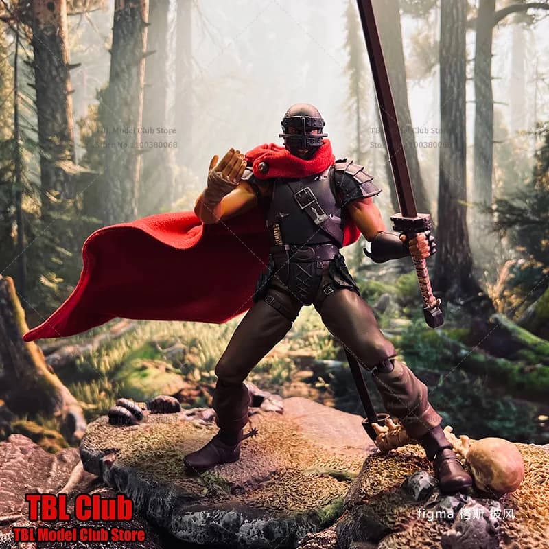 1/12 Bilancia Vestiti Maschili Mantello Berserk Eagle Team Capitano Stormtrooper Guts Giappone Anime Per figma 6 pollici Action Figure Soldato