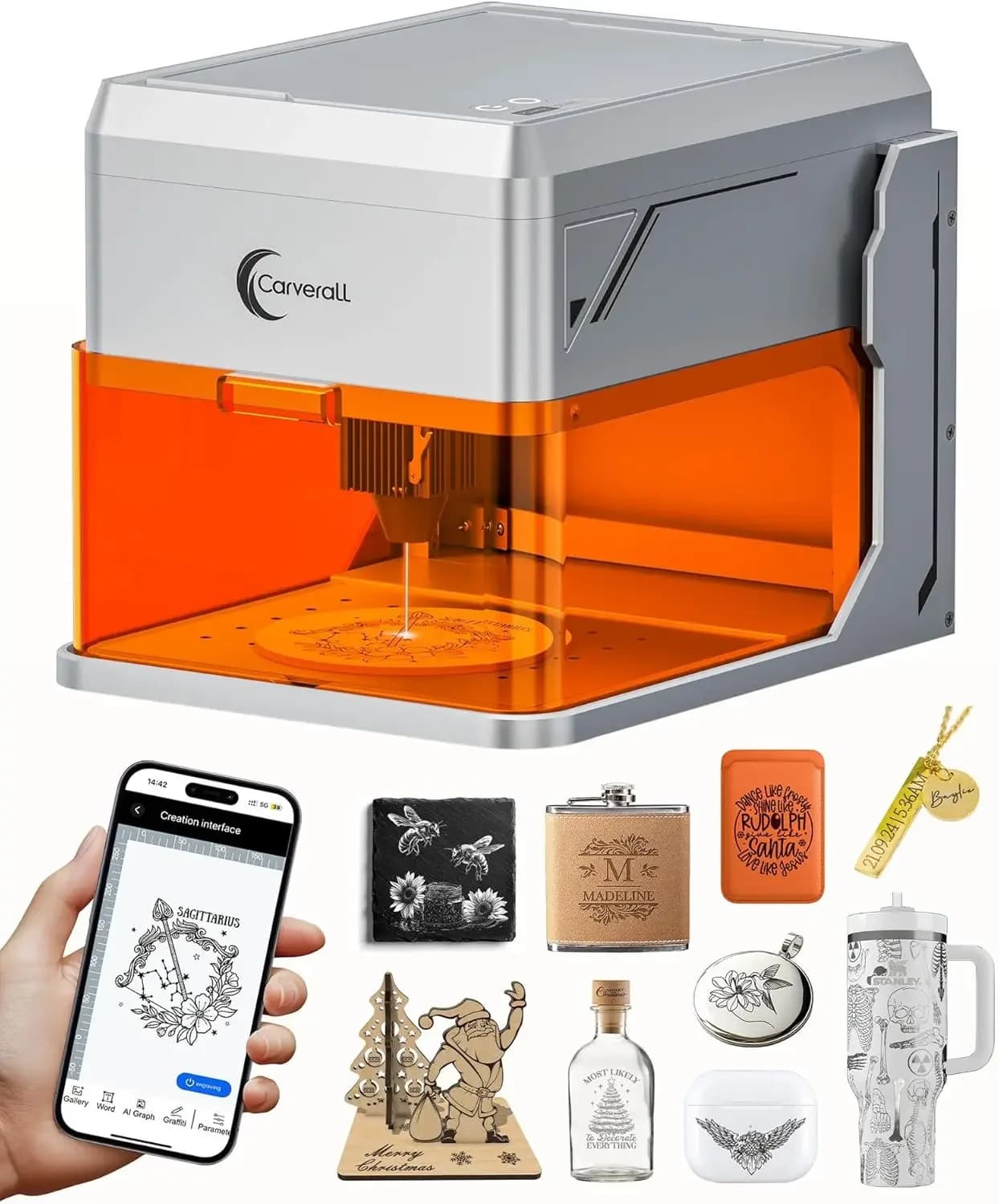 Incisore Laser da Tavolo 5W con Fotocamera, WiFi e AI, A1 Pro AA Macchina Incisore Laser Intelligente per Principianti, Fai-da-Te, Uso Domestico e Personale