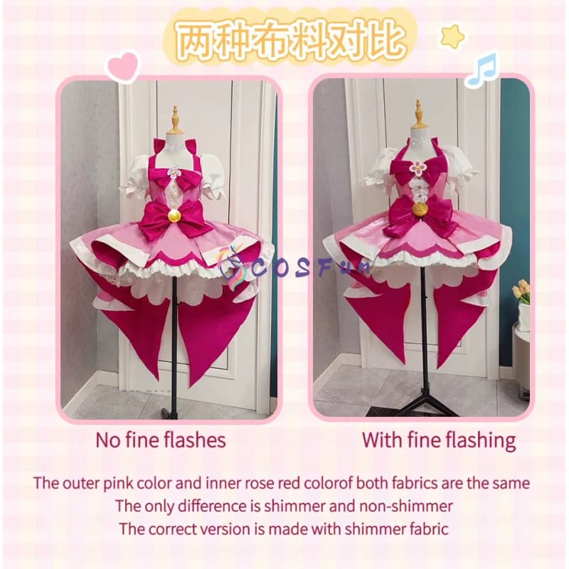 Costume Cosplay di Haruno Haruka da Pretty Cure, Abito Lolita per Donna, Completo per Feste in Maschera, Halloween, Carnevale, Uniforme Anime COSFun