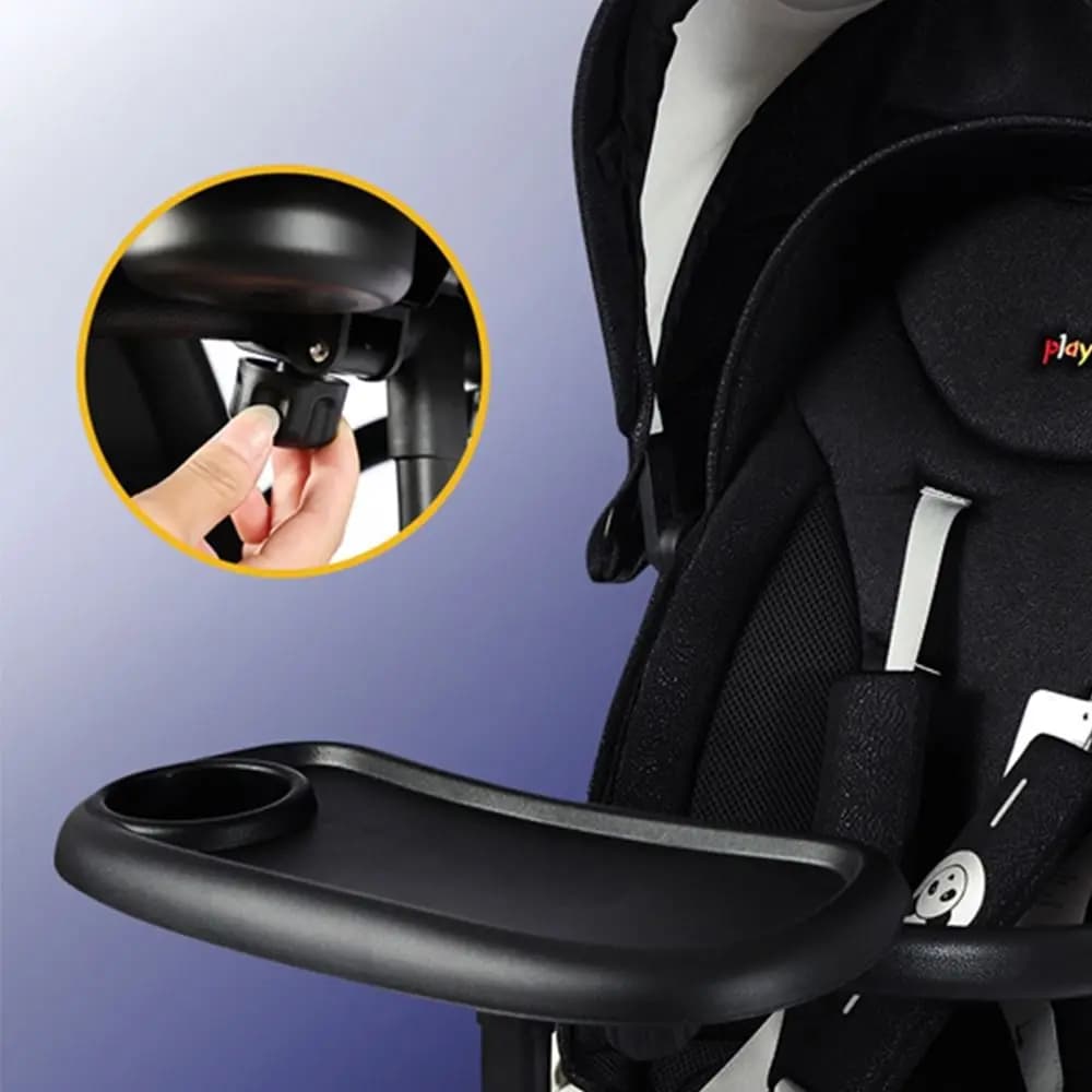 Supporto per Biberon Rimovibile per Passeggino, Portabiberon e Porta Tazza per Passeggino, Accessorio per Passeggino, Vassoio per Passeggino