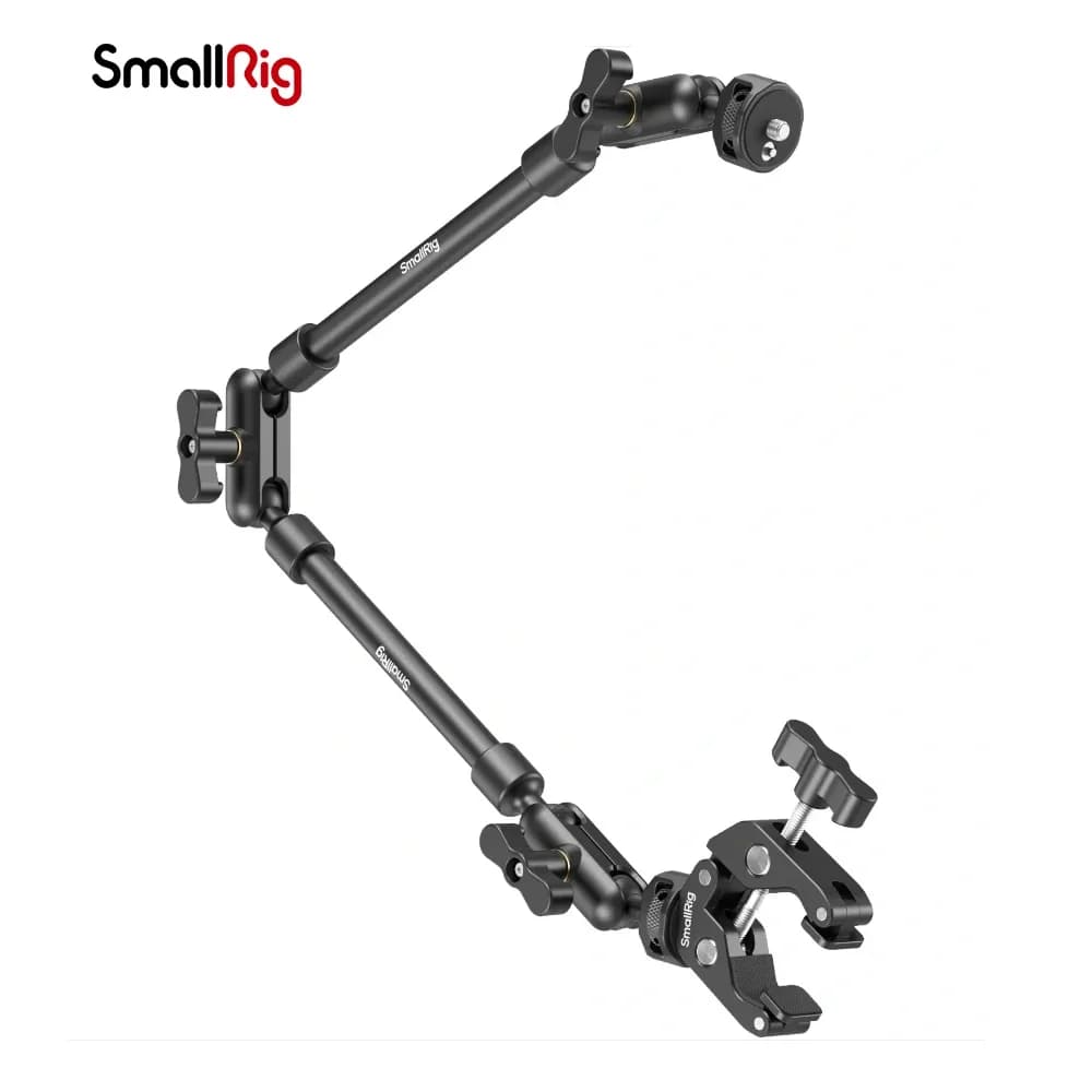SmallRig Adjustable Magic Arm with Crab Clamp Kit Desktop Tripod for Smartphones Webcams Action Cameras 4766