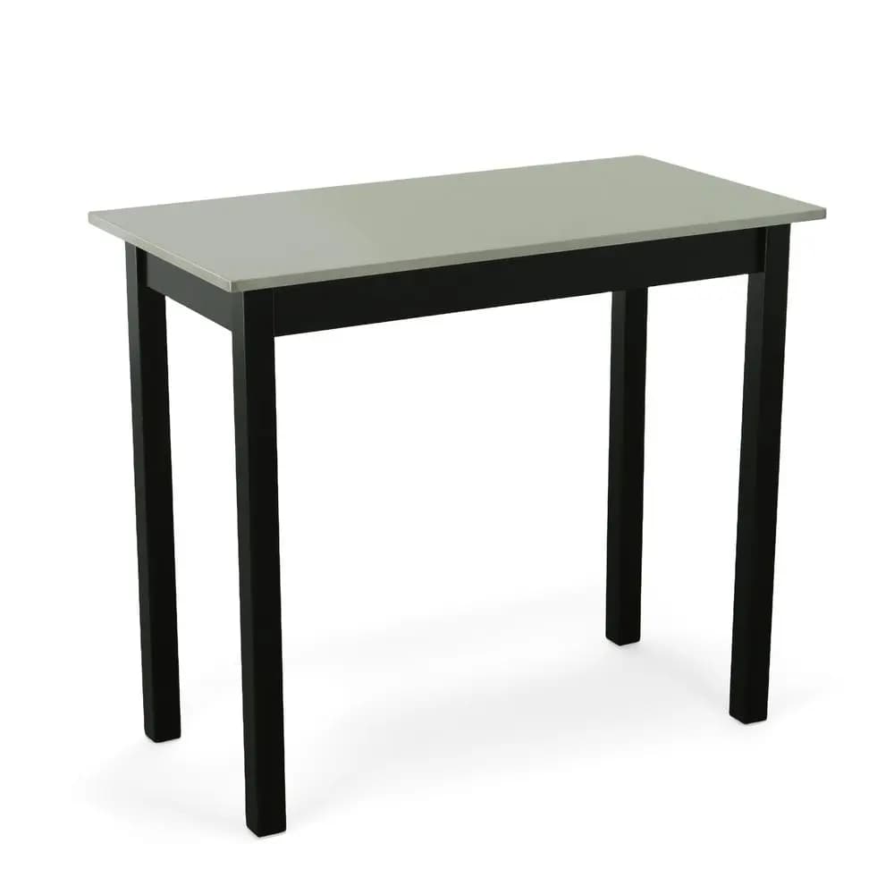 Tavolo da Bar Cambell in Acciaio Inox, Altezza Bancone, Design Contemporaneo con Base in Lega d'Acciaio e Gambe in Legno Naturale