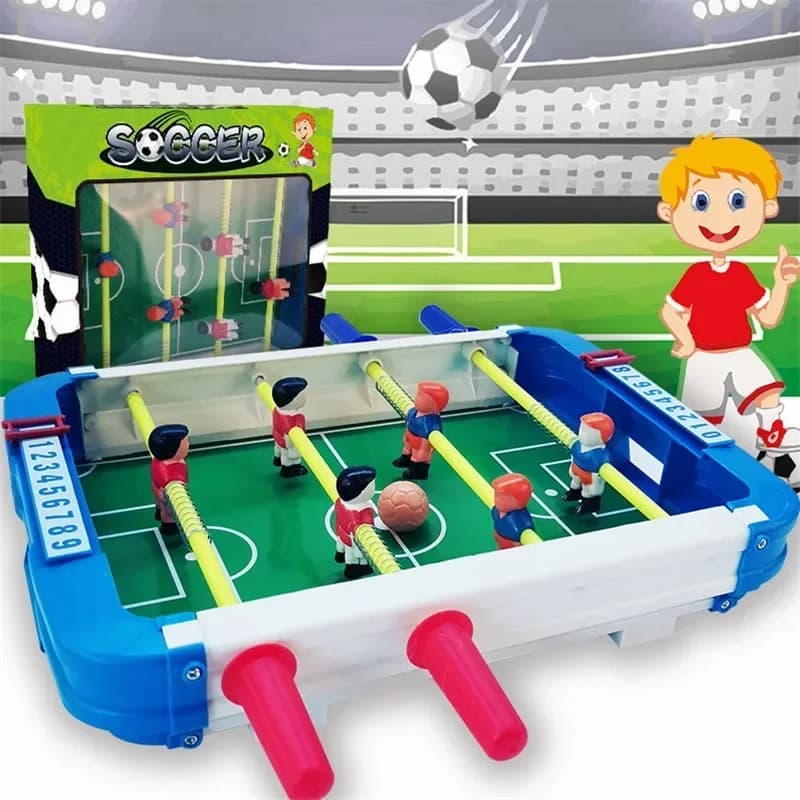 Macchina da calcio balilla Scrivania Giocattoli da calcio Campeggio all'aperto Escursionismo Strumenti di intrattenimento Mini gioco da tavolo Regali per bambini Bambini