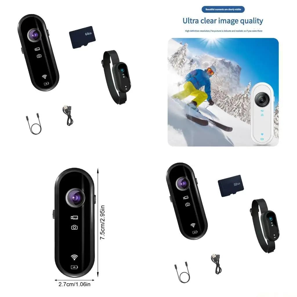 M5TD Tiny Action Full 720P Magnetic Camera Waterproof recordable video transportable for missions