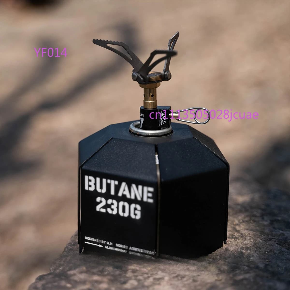 Fornello Portatile in Lega per Campeggio all'Aperto, Mini Bruciatore in Titanio SWS, Fornello a Gas Pieghevole Portatile