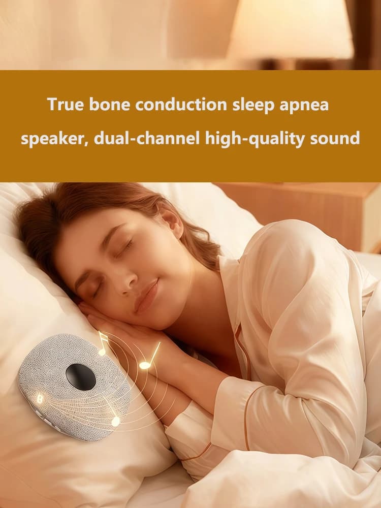 Altoparlante Bluetooth a conduzione ossea sotto il cuscino per il sonno, con rumore bianco per ascolto e godimento musicale, gadget per il riposo.