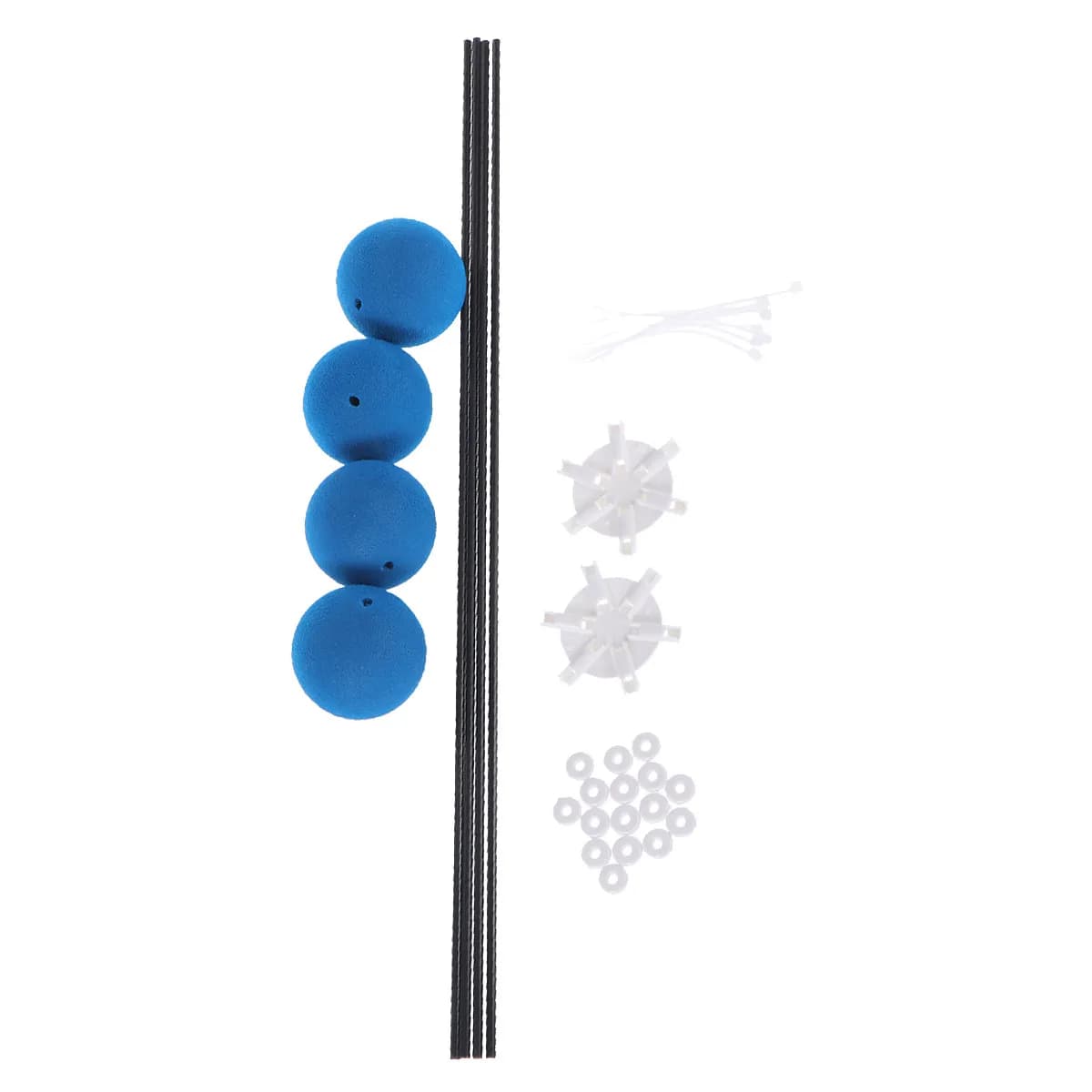 Kit di Addestramento per Elicottero RC Blu, Kit Universale Antiurto in Fibra di Carbonio, Facile Installazione, Bilanciamento e Sicurezza RC