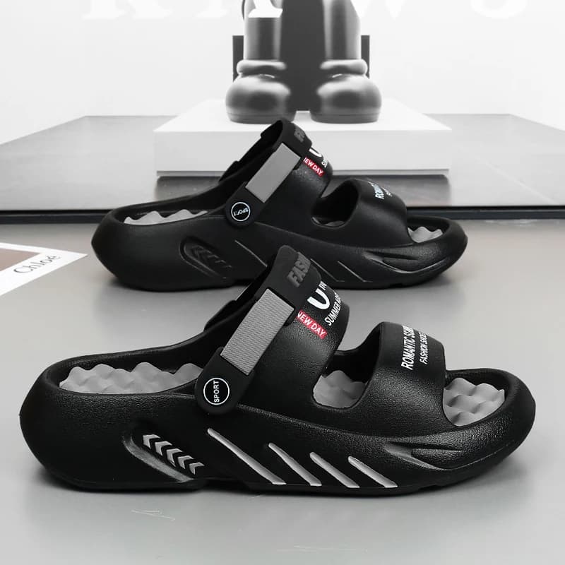 Men's Summer Sports Sandals Massage Sole Anti-Slip Wear-Resistant Large Size 48 Beach Dual-Purpose Slip-On Shoes