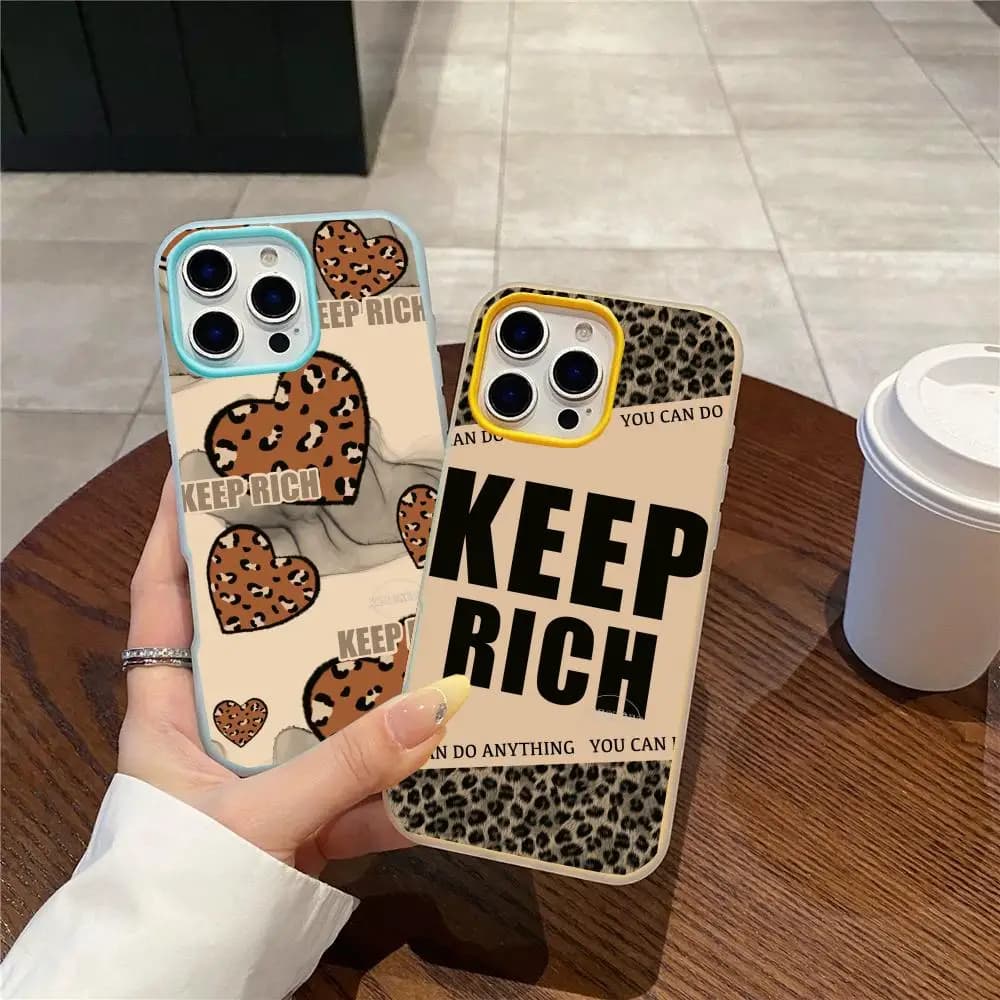 Retro Advanced Style Phone Case Jelly Dual-Layer Shockproof Phone Case for iPhone 17 16 15 14 13 12ProMax