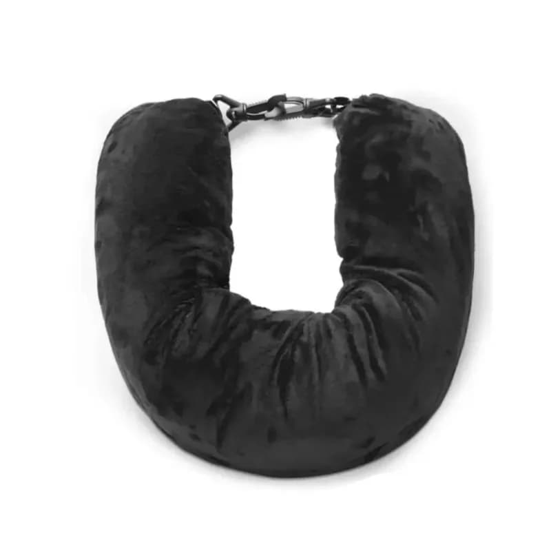 2026 Travel Pillow With Storage Pouch, Adjustable Polyester Neck Support, Comfortable & Lightweight