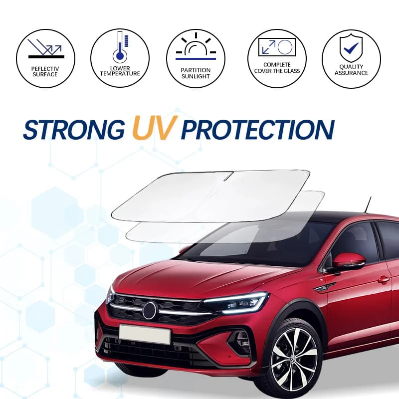 Parabrezza parasole per VW Volkswagen Taigo R Line parasole parasole protezione blocchi pieghevoli raggi UV Keep Car Cooler