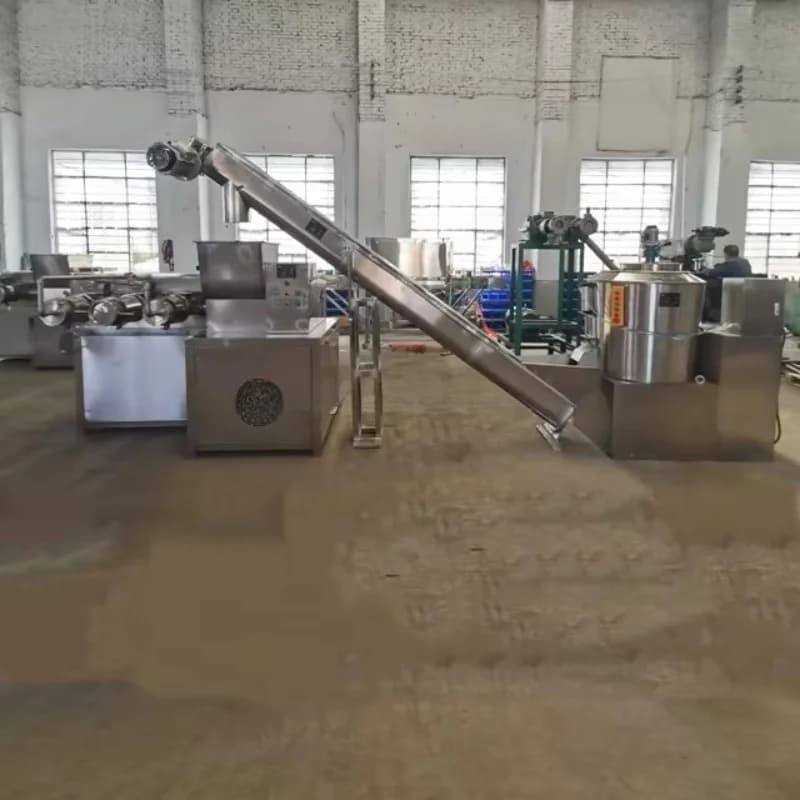 Customized High Efficiency Commercial Noodle Processing Machine Stainless Steel Automatic Motor Driven Pasta Maker