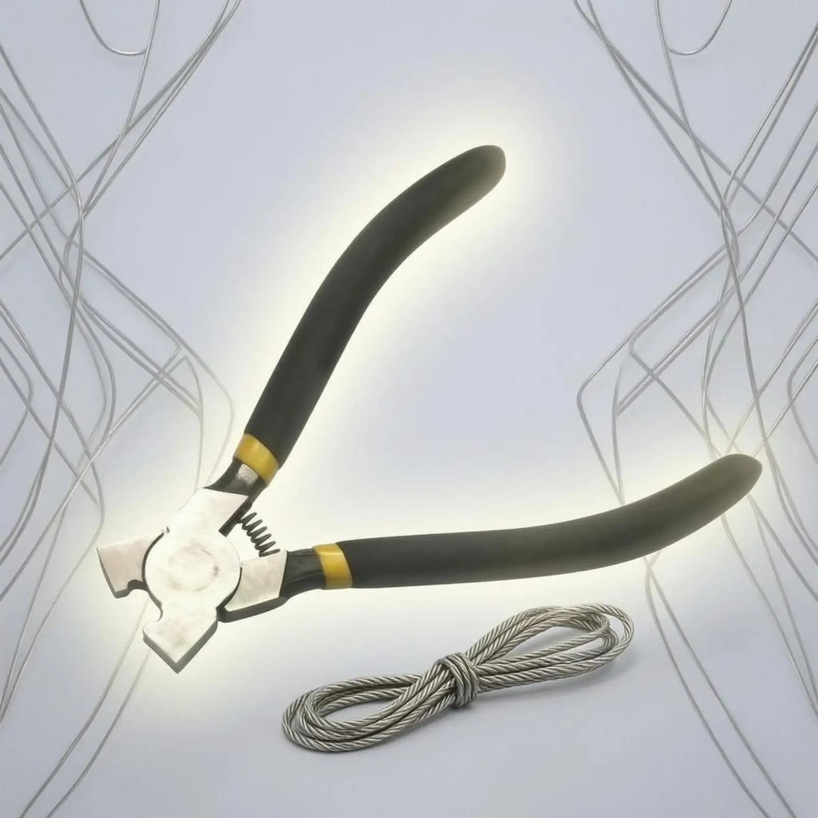 Steel Wire Clamp Insulated Handle Clamp Pliers Wrench Set for DIY Safety Protection Net Installation