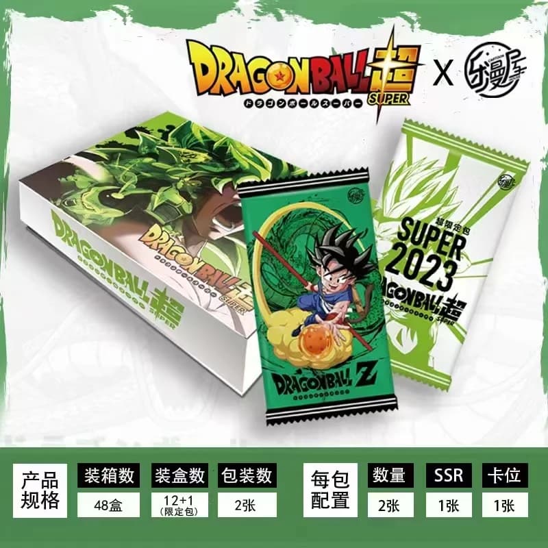Rara Carta da Collezione Dragon Ball in Metallo Diamantato, Carte da Gioco con Personaggi Anime Son Goku e Vegetto, Giocattoli da Collezione, Regalo