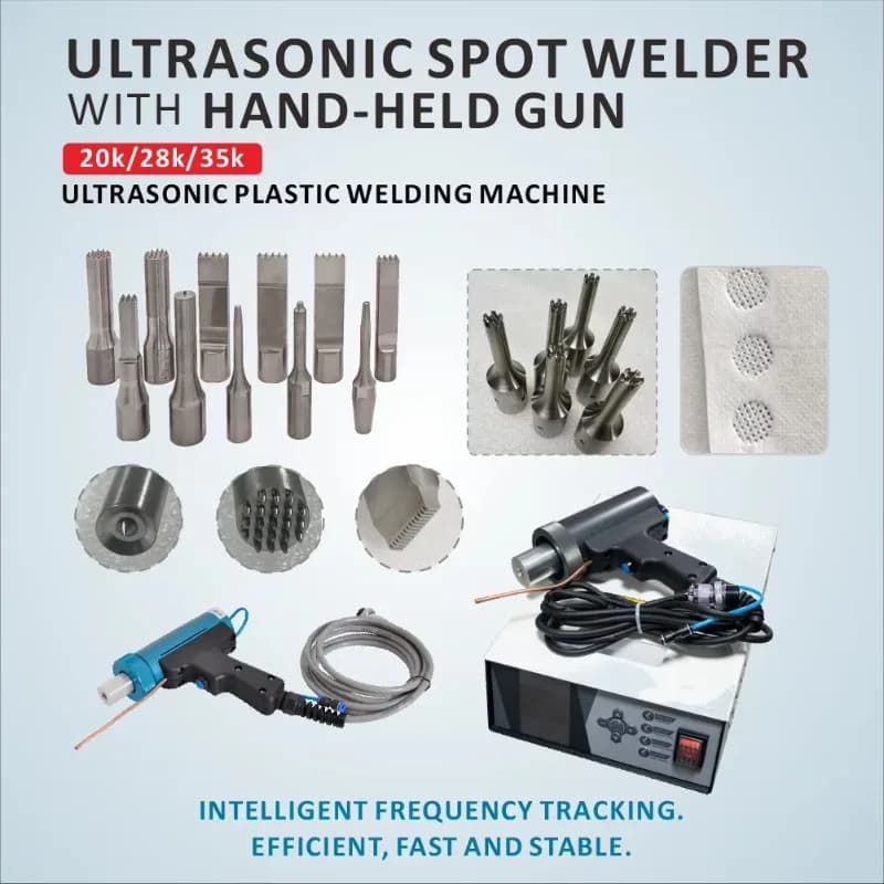 Ultrasonic Spot Welding With Adjustable Welding Areasuitable For Lanyards, Ribbed Straps, Hook-and-loop Straps And Velcro Straps