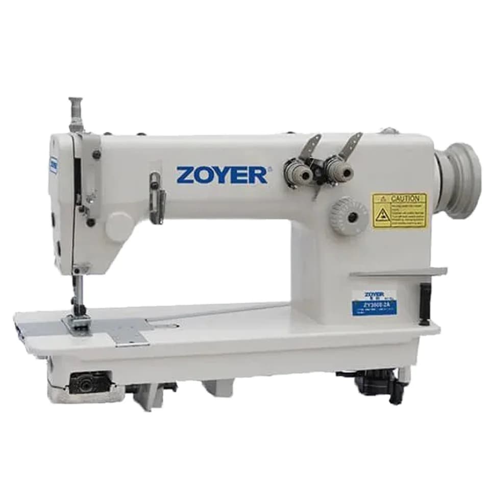 ZY3800-2 Zoyer 2-Needle Chain Stitch Sewing Machine for Khaki Denim Witch Good Appearance and Big Operation Space