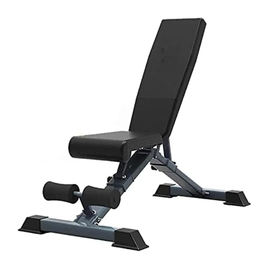 Panca per Allenamento Flat Fly Weight Press per Palestra Domestica, Nera, Attrezzatura Multifunzione per Fitness ed Esercizi con Manubri