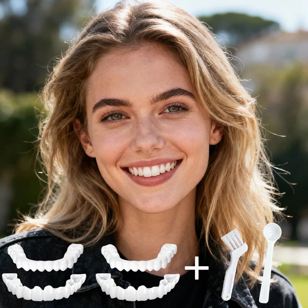 Nuove Faccette Dentali Riutilizzabili per un Sorriso Istantaneo, Essenziali per il Pendolarismo Quotidiano, Sbiancamento Naturale a Basso Profilo H2931