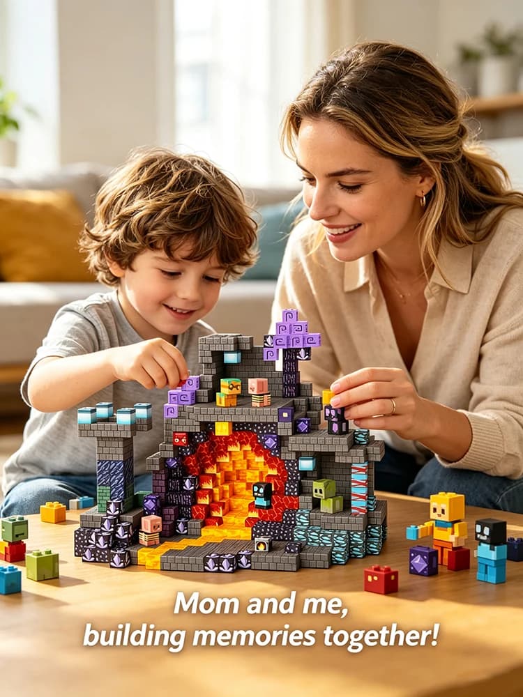 100-300PCS Magnet Cubes Building Blocks for Kids STEM Learning Toys 3D DIY Magnetic Tiles Educational Creative Boys Girls Gifts