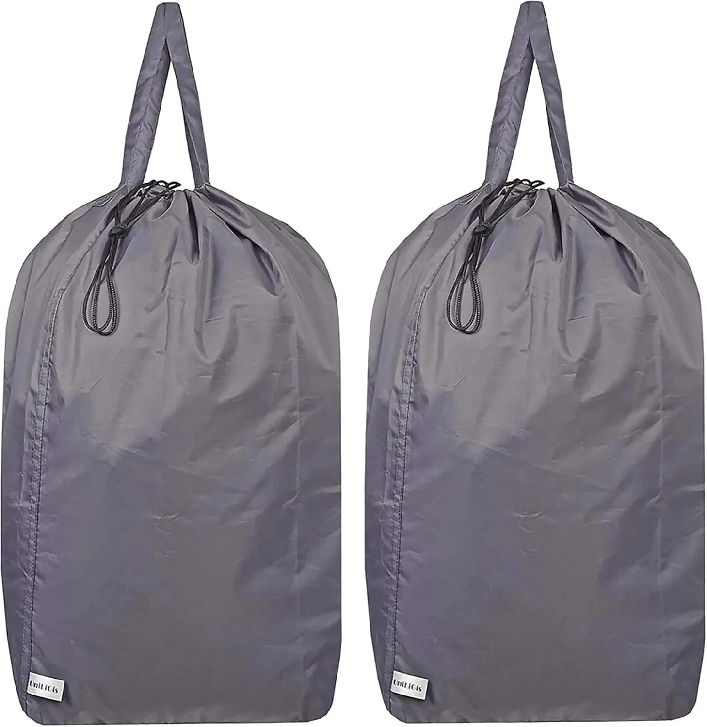 Large Travel Bag Lavabile for Bucato with Manici and Cordoncino, Contains 3 Carichi, Suitable for Basket, Grigia