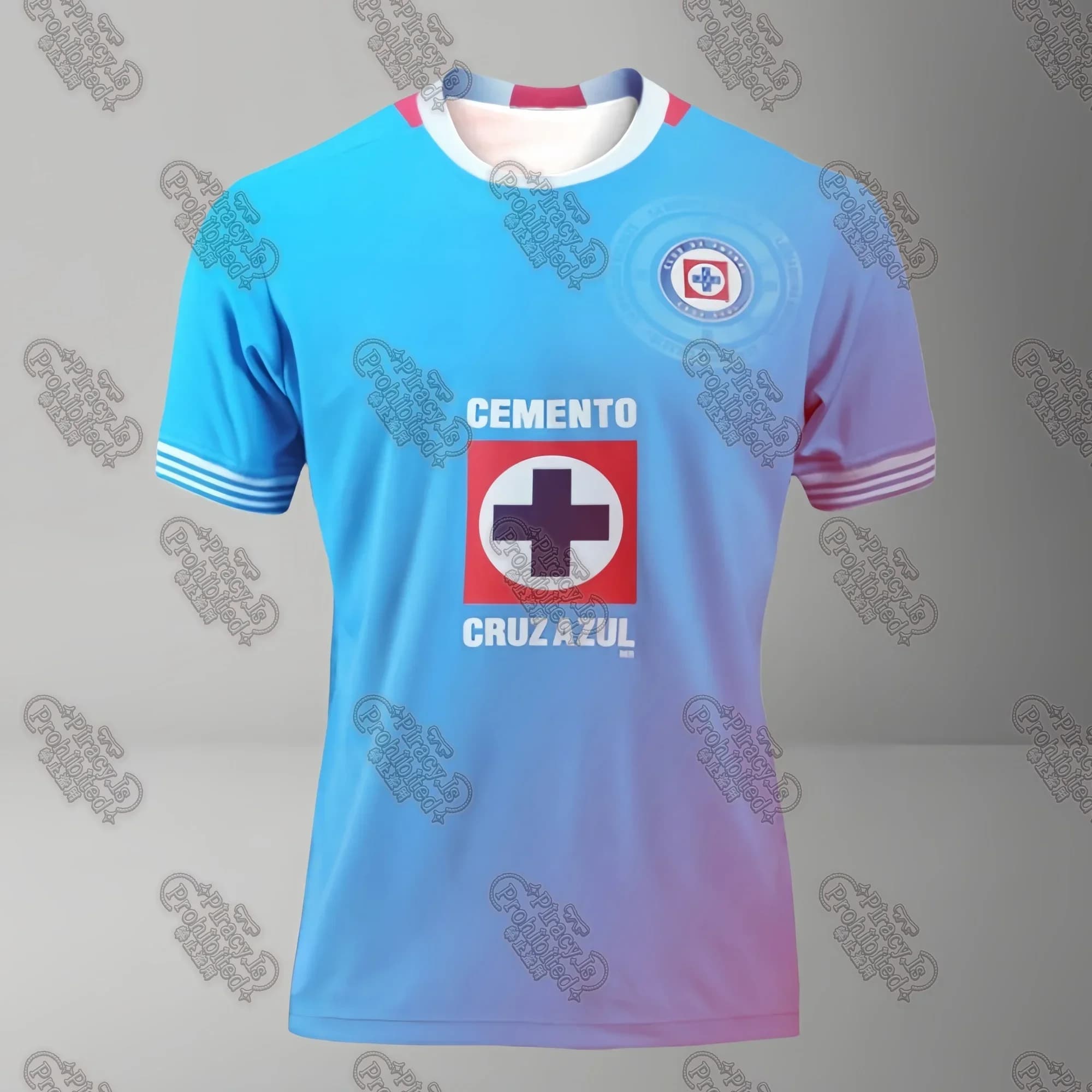 Serie di calcio popolare Cruz Azul Away Portiere Uniforme da allenamento Stesso stile T-shirt da uomo per bambini adulti alla moda
