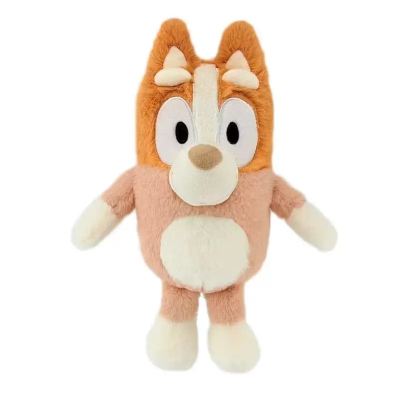 Peluche Cane Bluocollato Bingo da 25 cm, Giocattolo Morbido a Forma di Cane dei Cartoni Animati, Regalo di Compleanno e Natale per la Famiglia