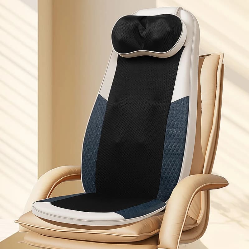 Massaggiatore elettrico per la schiena Riscaldamento cervicale Collo Vita Cuscino per massaggio Shiatsu Impastamento domestico Tappetini per massaggio completo del corpo per sedia