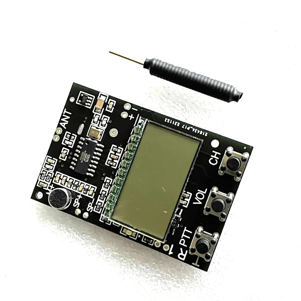 7CH Radio Transceiver SW VHF UHF trasmettitore ricevitore circuito con Antenna DC 3.3V-6V per Walkie-talkie a onde corte