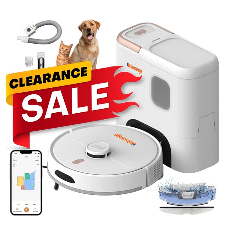 2025 Vendita di liquidazione Smart Robot Mop - Macchina per la pulizia dei pavimenti in polvere secca/umidificata 2 in 1 con funzione per la cura degli animali domestici