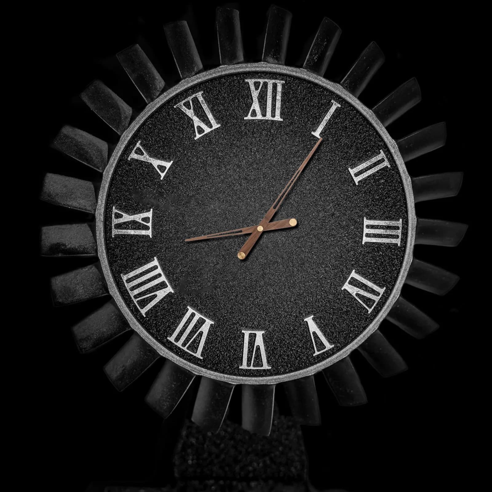 Replacement kit for wall clock, 5 pieces, black hands, movement components, accessories