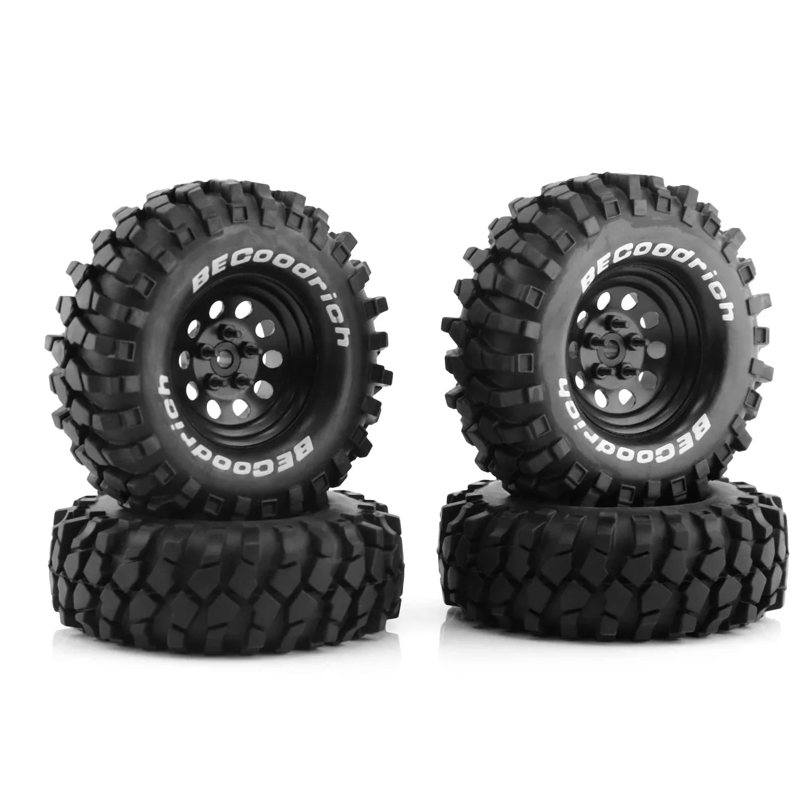 4 pneumatici in gomma da 1,9 pollici con cerchi Beadlock per auto RC Crawler 1/10 Traxxas TRX4 Axial SCX10 90046 90047 MST HSP Redcat Gen8