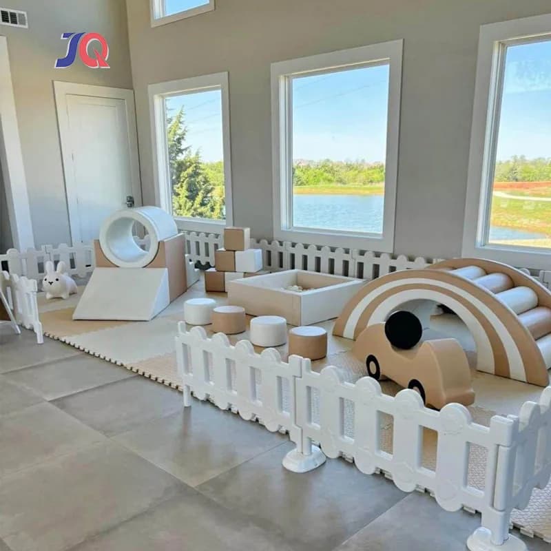Offerta Speciale: Set Piscina di Palline Morbide Beige per Interni ed Esterni, Blocchi da Costruzione per Parco Giochi Morbido per Bambini, Ideale per Casa, Scuola, Feste e Noleggio