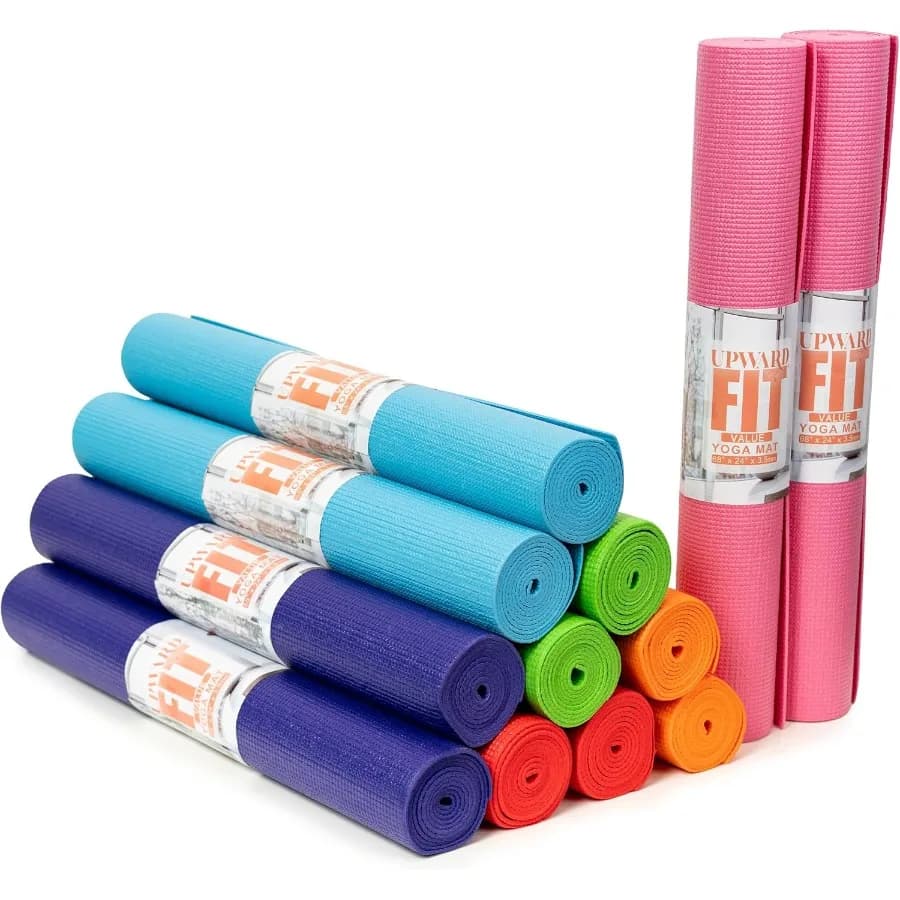 Yoga Mat 12-piece Value Non-slip Yoga Mat 68 x 24 Gym Mat 3 mm thick Non-toxic yoga mats for home training and studies