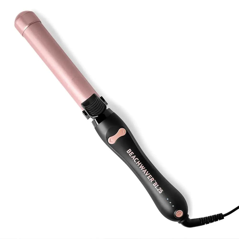 Ferro arricciacapelli automatico 1.25 - Stile Night Rose | Ideale per capelli medio-lunghi | Adatto per i viaggi, doppia tensione, spegnimento automatico