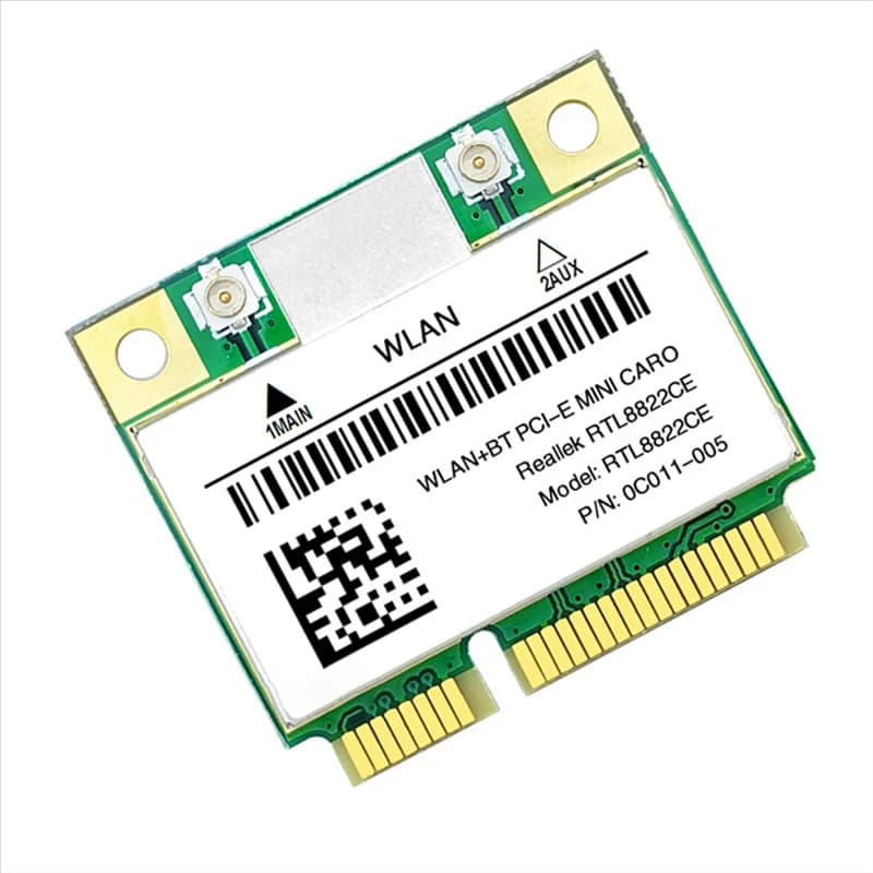 LDHL RTL8822CE 1200Mbps 2.4G/5Ghz 802.11AC Scheda WiFi Rete Mini PCIe Bluetooth 5.0 Supporto Laptop/PC Windows 10/11