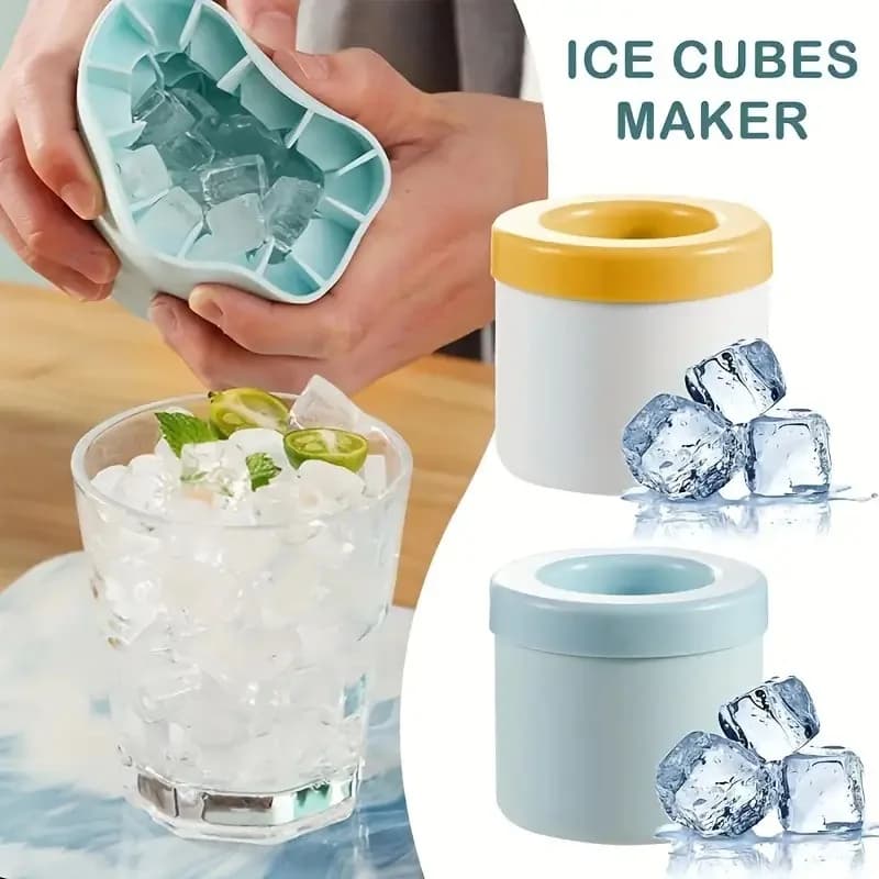 Stampo per Cubetti di Ghiaccio in Silicone, Mini Forma per Ghiaccio Resistente alle Basse Temperature, Facile da Rimuovere, Non si Rompe, Facile da Pulire