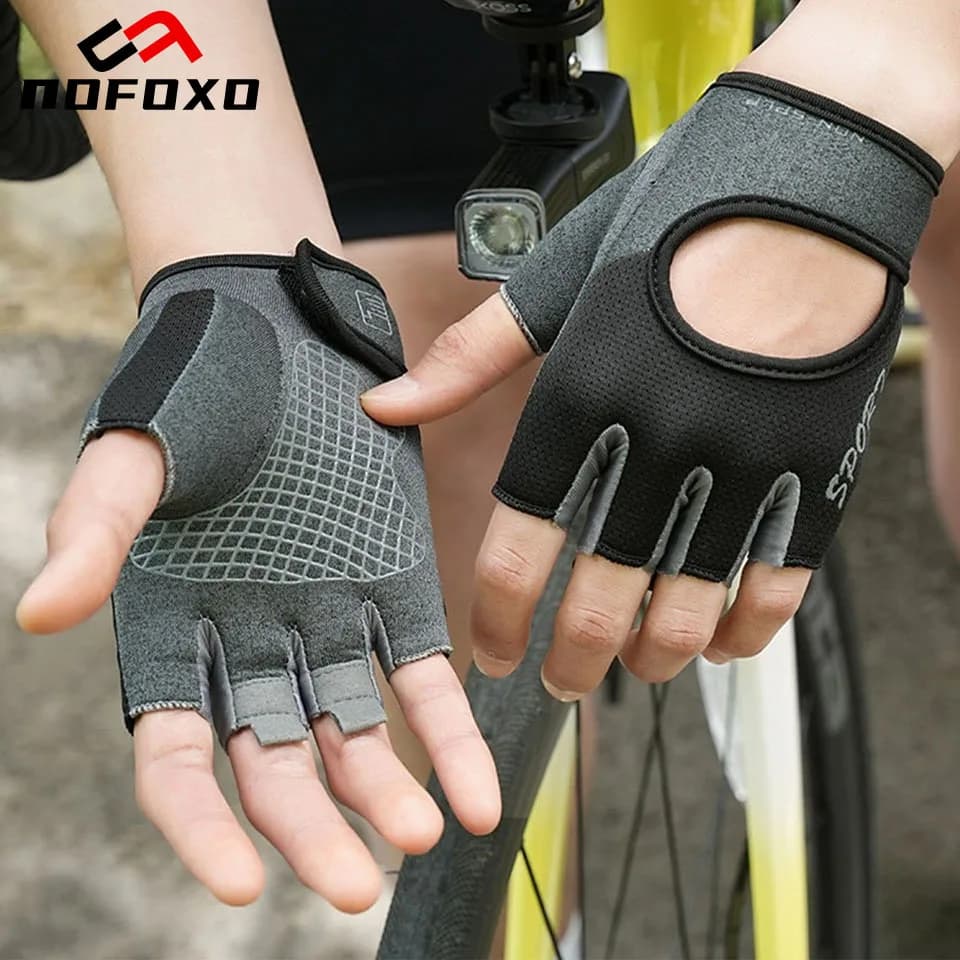 Cycling Gloves NOFOXO, Mid-Stage, Summer, Anti-shock, Career, Gym, Sport and Cycling, Unisex