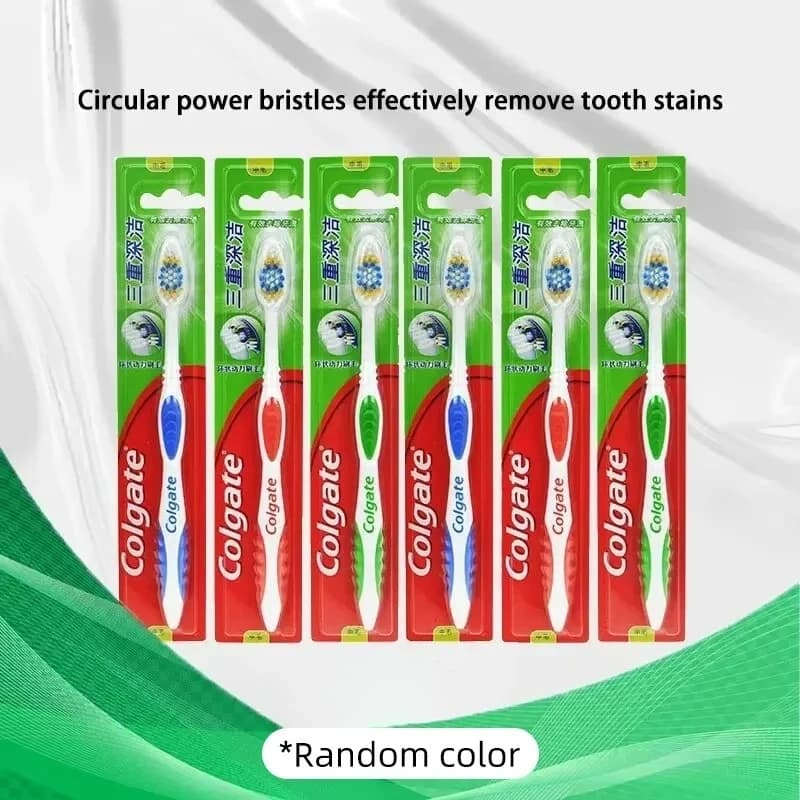 Colgate Adult Toothbrushes for Sensitive Gums/Teeth, Manual Oral Hygiene, Home Use, Random Colors Colgate