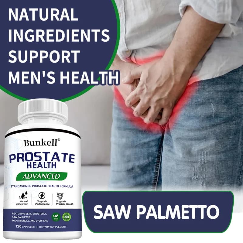 Estratto di Saw Palmetto in Capsule Vegane - Supporto per la Salute della Prostata e del Tratto Urinario, Crescita dei Capelli, Anti-Caduta dei Capelli, Regolazione Ormonale, 120 Capsule