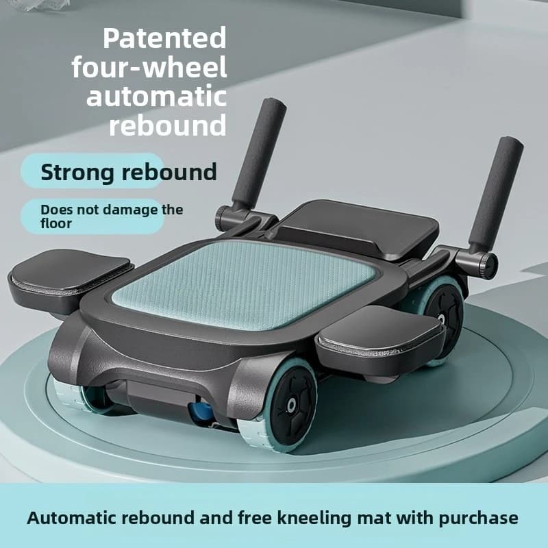 Ab Roller with Automatic Rebound and Abdominal Tightening for Women, Four Wheels with Rolling Belly, Slimming Belly and Exercise