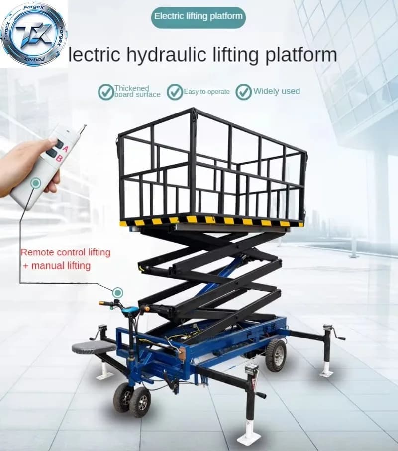 JIN YANG HU Mobile Electric Scissor Lift Table Trolley for Farm Scaffolding Lift Platform