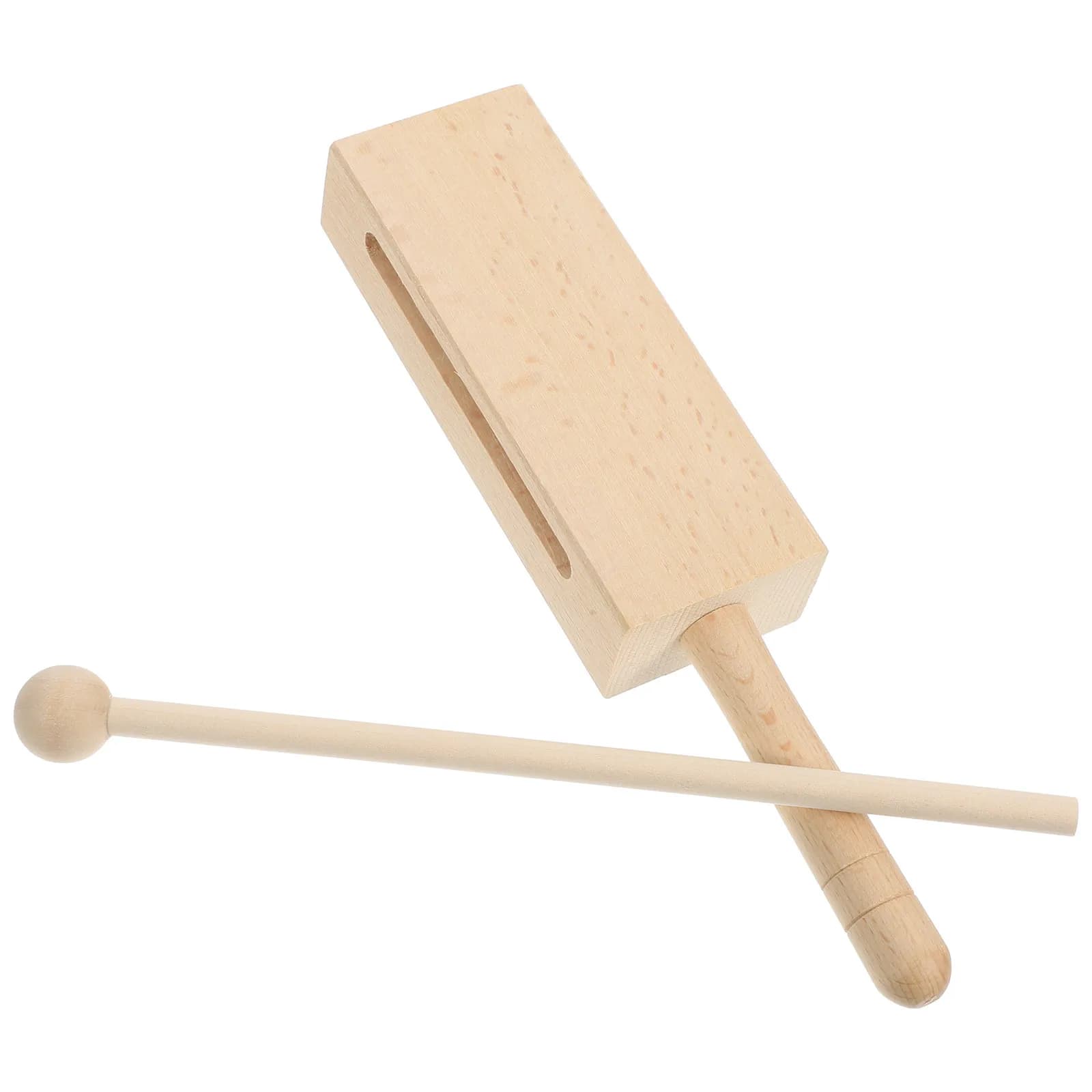 Set di Strumenti a Percussione in Legno, Blocchi Ritmici con Impugnatura Stabile, Strumento Musicale per Adulti, Bacchette Ritmiche