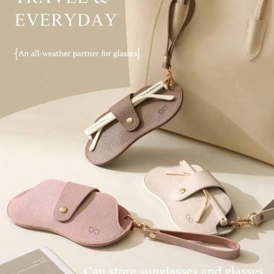 1 custodia antiurto per occhiali, borsa portatile per occhiali da sole/da vista, custodia protettiva anti-smarrimento da appendere