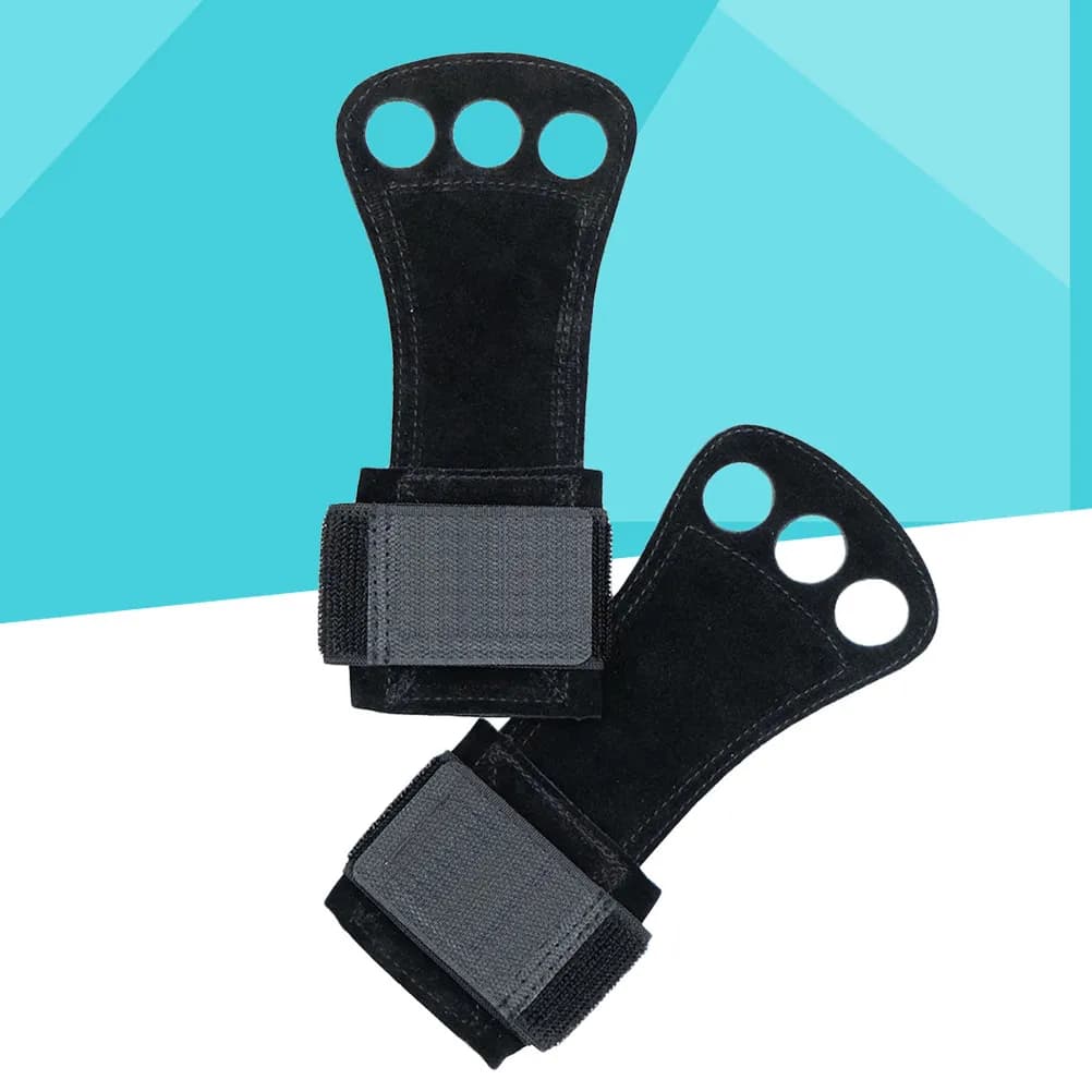 1 pair of fitness gloves for the protection of the hands, thin, breathable, without fingers, with wrist support, resistant, for weight lifting, for the gym