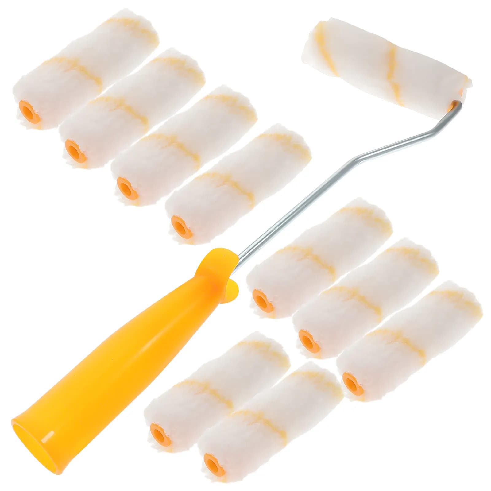 Rullo per Pittura Lavabile e Riutilizzabile da 4 Pollici, Resistente alle Pelucche, per Pareti e Soffitti, Professionale per Principianti