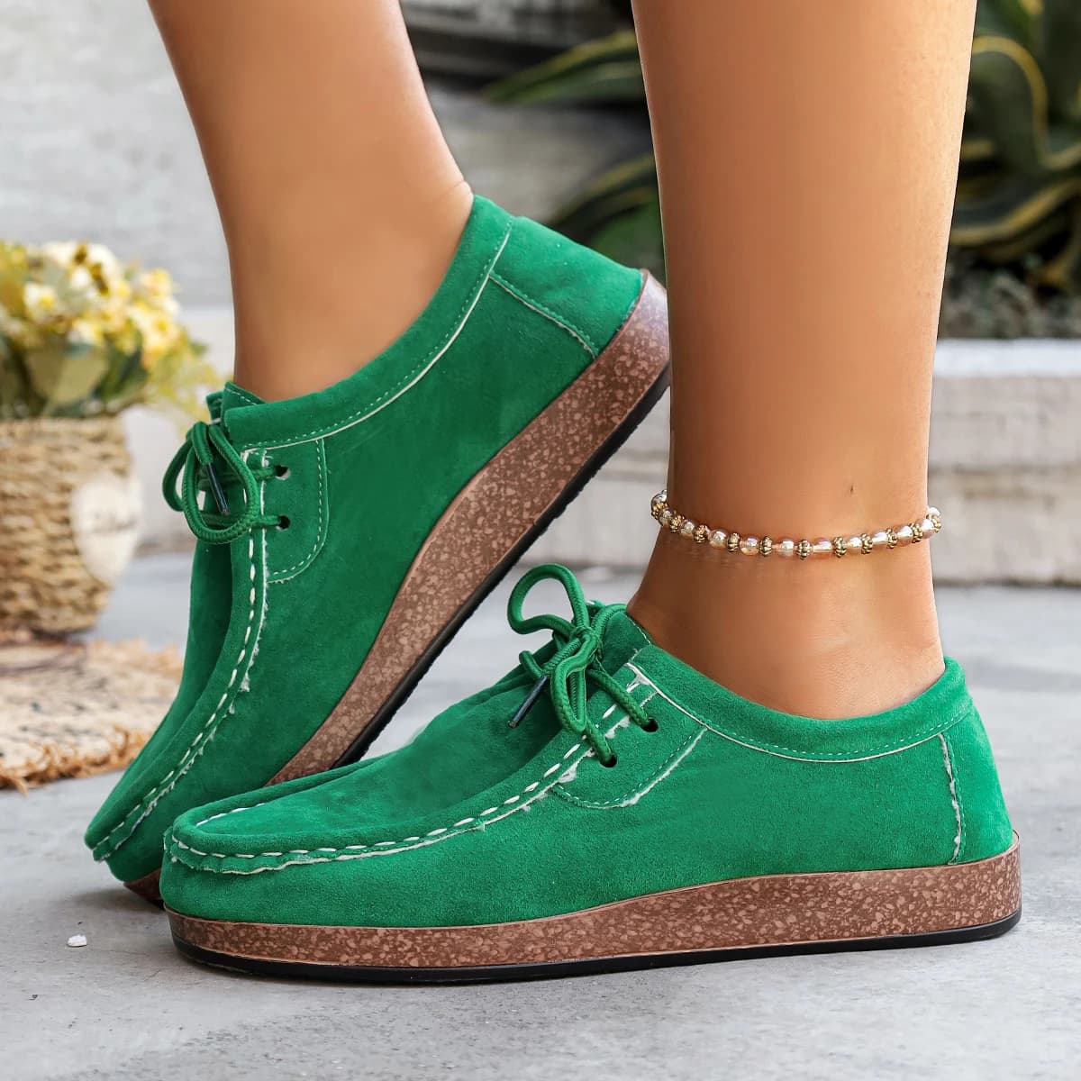 2025 Nuove scarpe da donna taglie forti comode scarpe da ginnastica con suola morbida donna tendenza casual mocassini in gomma piatti antiscivolo Zapatos De Mujer