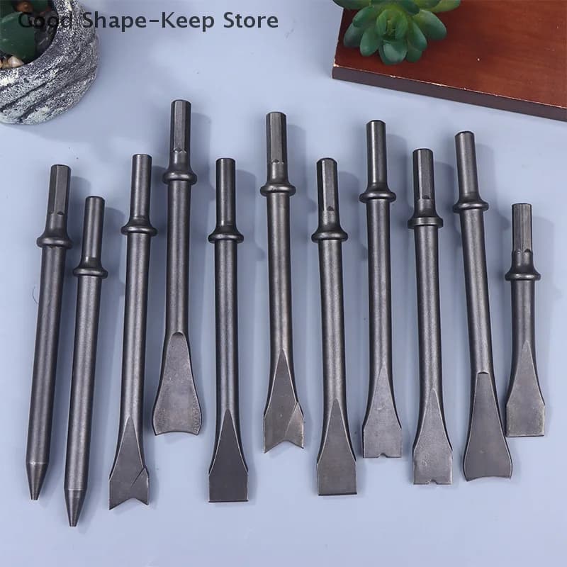 1PC Air Chisel Head, Hard Steel Impact Hammer Bit for Pneumatic Air Shovel Tool Set